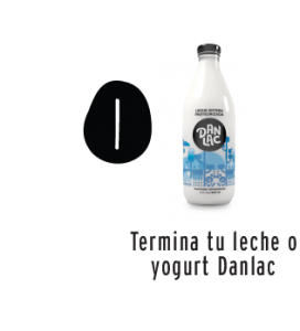 Termina tu leche o yogurt Danlac